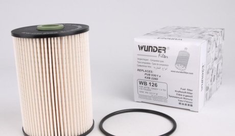 Фильтр топливный VW Caddy 1.9/2.0 TDI/SDI 03- WUNDER FILTER WB 126