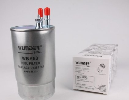 Фильтр топливный Nemo 1.3HDi 10-/Doblo 1.3-2.0D Multijet 05- WUNDER FILTER WB 653