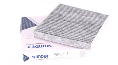 Фильтр салона Skoda Fabia/Roomster/VW Polo 99-10 (угольный) WUNDER FILTER WPK 105