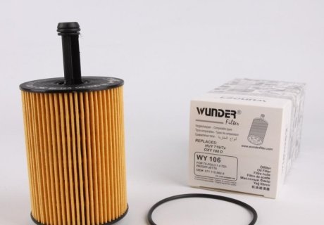 Фильтр масляный VW T5/Caddy III 03- WUNDER FILTER WY 106