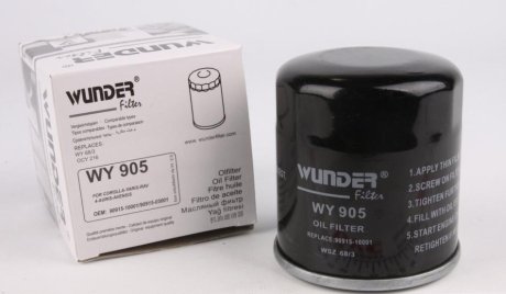 Фільтр масляний WUNDER WUNDER FILTER WY 905