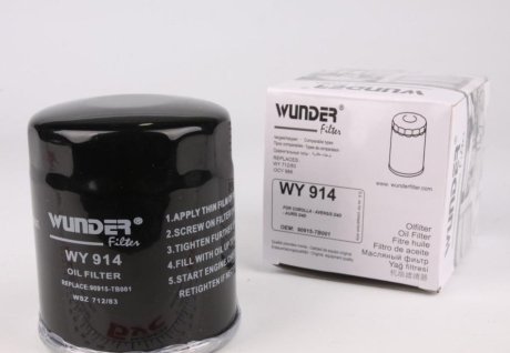 Фильтр масляный Toyota Land Cruiser 84- WUNDER FILTER WY 914