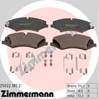 Колодки гальмівні дискові ZIMMERMANN 25022.185.2