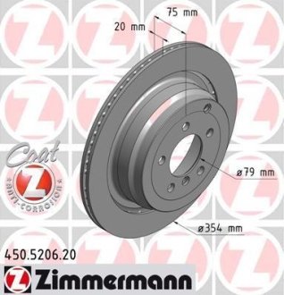 Диск гальмівний ZIMMERMANN 450.5206.20